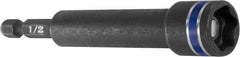 Irwin - 1/2" Magnetic Nutsetter - 1/4" Hex Drive, 4" OAL, 3/4" Socket Nose Diam - USA Tool & Supply