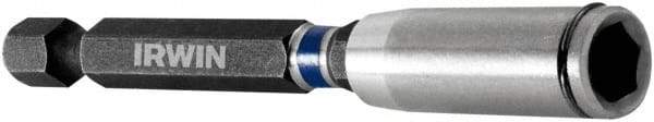 Irwin - 1/4" Drive, Magnetic Holder with C-Ring Screwdriver Bit - 2" OAL - USA Tool & Supply