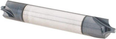 Scientific Cutting Tools - 1/8" Radius, 3/8" Mill Diam, 3 Flute Solid Carbide Corner Rounding End Mill - Double End, AlTiN+ Finish, 2-1/2" OAL, 3/8" Shank Diam - USA Tool & Supply