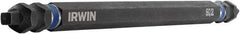 Irwin - #2 x #2" Square Size D/E Square Recess Screwdriver Bit - 1/4" Hex Drive, 6" OAL - USA Tool & Supply