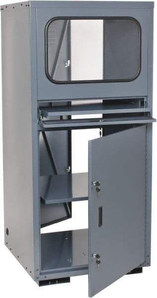 Value Collection - 30 Inch Wide x 66.2969 Inch High x 30 Inch Deep Computer Cabinet - Front and Rear Access with Locking Doors - USA Tool & Supply