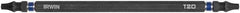 Irwin - T20 x T20 Torx Bit - 1/4" Hex Drive, 6" OAL - USA Tool & Supply