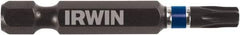 Irwin - T25 Torx Bit - 1/4" Hex Drive, 2" OAL - USA Tool & Supply