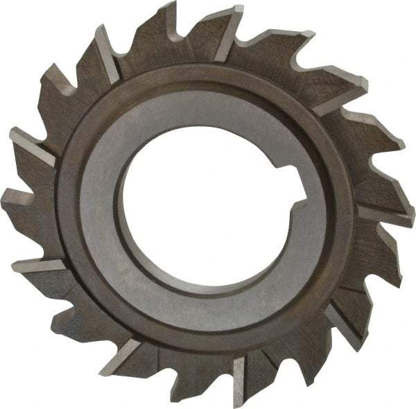 Keo - 3" Diam x 1/4" Width of Cut, 18 Teeth, High Speed Steel Side Milling Cutter - Staggered Teeth, Uncoated - USA Tool & Supply