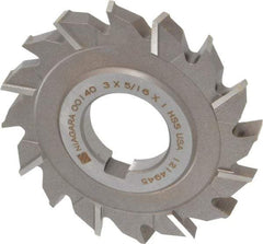 Keo - 3" Diam x 5/16" Width of Cut, 16 Teeth, High Speed Steel Side Milling Cutter - Staggered Teeth, Uncoated - USA Tool & Supply