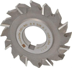 Keo - 3" Diam x 3/8" Width of Cut, 16 Teeth, High Speed Steel Side Milling Cutter - Staggered Teeth, Uncoated - USA Tool & Supply