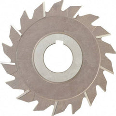 Keo - 4" Diam x 3/16" Width of Cut, 18 Teeth, High Speed Steel Side Milling Cutter - Staggered Teeth, Uncoated - USA Tool & Supply