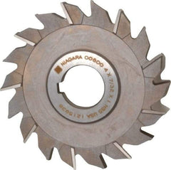 Keo - 4" Diam x 7/32" Width of Cut, 18 Teeth, High Speed Steel Side Milling Cutter - Staggered Teeth, Uncoated - USA Tool & Supply