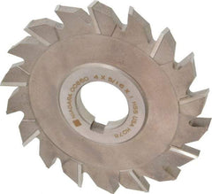 Keo - 4" Diam x 5/16" Width of Cut, 18 Teeth, High Speed Steel Side Milling Cutter - Staggered Teeth, Uncoated - USA Tool & Supply