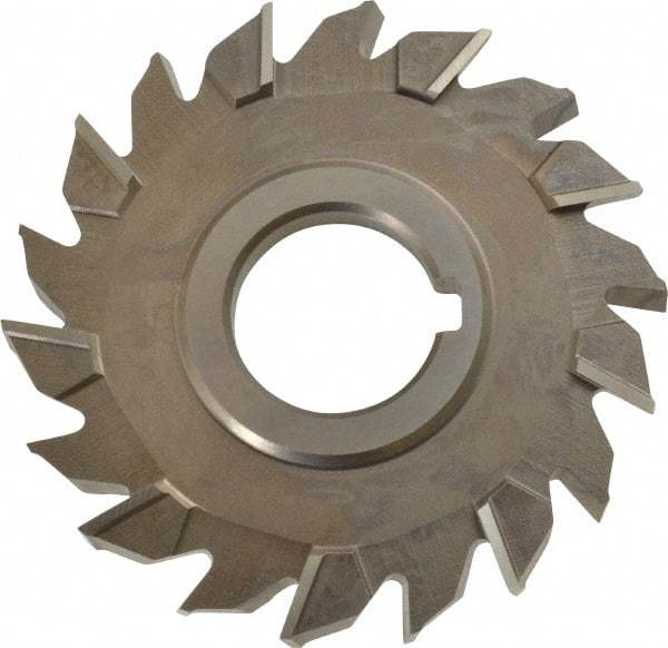 Keo - 4" Diam x 3/8" Width of Cut, 18 Teeth, High Speed Steel Side Milling Cutter - Staggered Teeth, Uncoated - USA Tool & Supply