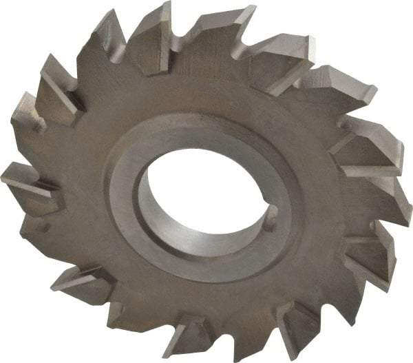 Keo - 4" Diam x 1/2" Width of Cut, 18 Teeth, High Speed Steel Side Milling Cutter - Staggered Teeth, Uncoated - USA Tool & Supply