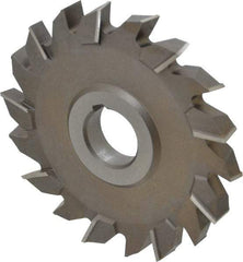 Keo - 4-1/2" Diam x 1/2" Width of Cut, 18 Teeth, High Speed Steel Side Milling Cutter - Staggered Teeth, Uncoated - USA Tool & Supply