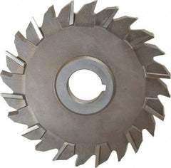 Keo - 5" Diam x 3/8" Width of Cut, 24 Teeth, High Speed Steel Side Milling Cutter - Staggered Teeth, Uncoated - USA Tool & Supply