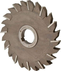 Keo - 6" Diam x 7/16" Width of Cut, 24 Teeth, High Speed Steel Side Milling Cutter - Staggered Teeth, Uncoated - USA Tool & Supply