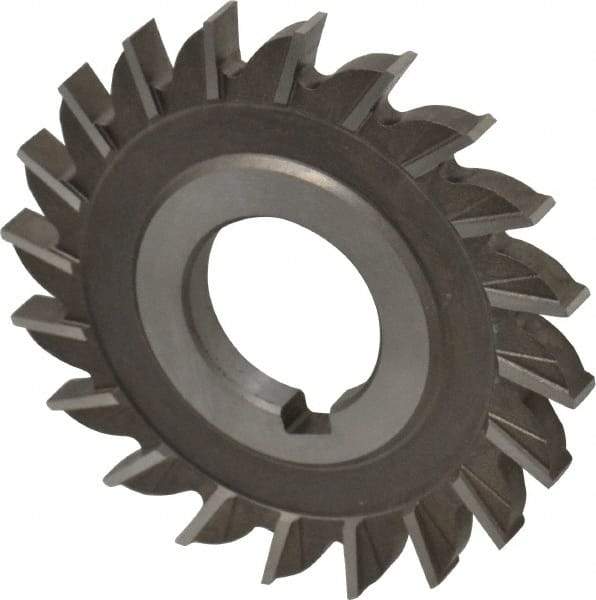 Keo - 3" Diam x 1/4" Width of Cut, 20 Teeth, High Speed Steel Side Milling Cutter - Straight Teeth, Uncoated - USA Tool & Supply