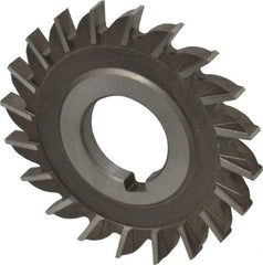 Keo - 3" Diam x 1/4" Width of Cut, 20 Teeth, High Speed Steel Side Milling Cutter - Straight Teeth, Uncoated - USA Tool & Supply