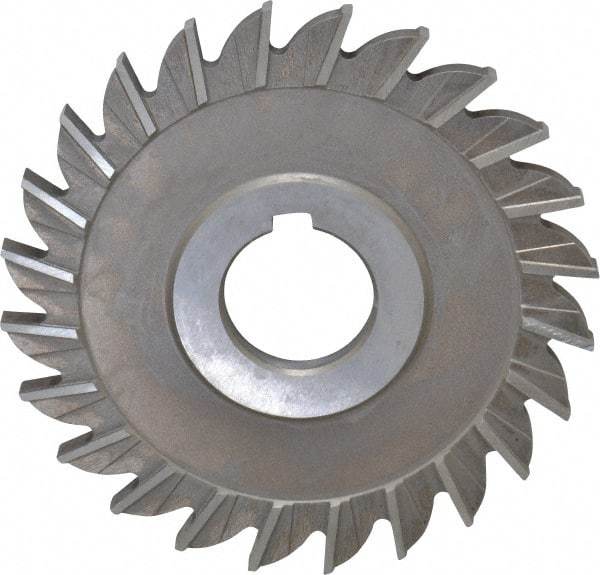 Keo - 4" Diam x 1/4" Width of Cut, 24 Teeth, High Speed Steel Side Milling Cutter - Straight Teeth, Uncoated - USA Tool & Supply