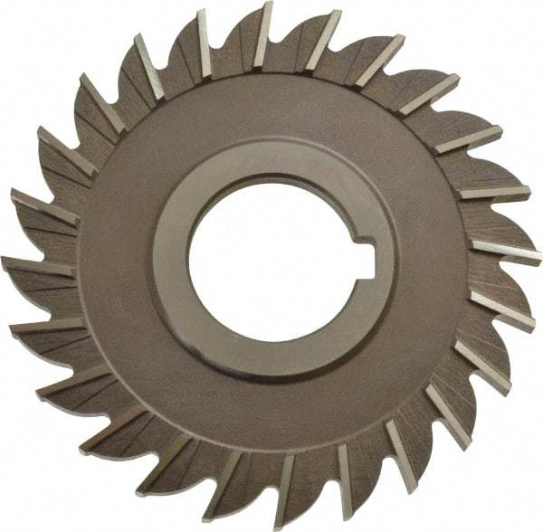 Keo - 4" Diam x 1/4" Width of Cut, 24 Teeth, High Speed Steel Side Milling Cutter - Straight Teeth, Uncoated - USA Tool & Supply