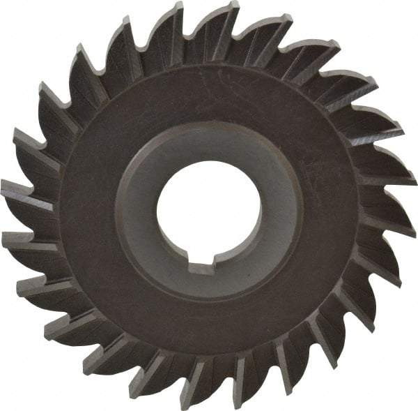 Keo - 4" Diam x 3/8" Width of Cut, 24 Teeth, High Speed Steel Side Milling Cutter - Straight Teeth, Uncoated - USA Tool & Supply