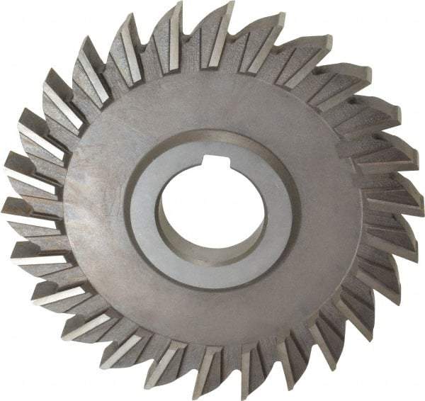 Keo - 5" Diam x 1/2" Width of Cut, 26 Teeth, High Speed Steel Side Milling Cutter - Straight Teeth, Uncoated - USA Tool & Supply