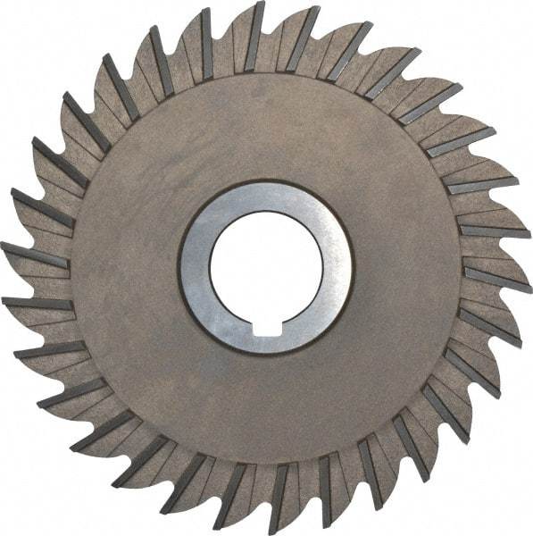 Keo - 6" Diam x 5/16" Width of Cut, 30 Teeth, High Speed Steel Side Milling Cutter - Straight Teeth, Uncoated - USA Tool & Supply