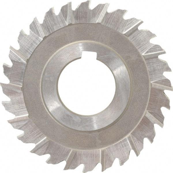 Keo - 3" Blade Diam x 3/16" Blade Thickness, 1" Hole, 28 Teeth, High Speed Steel Side Chip Saw - Staggered Tooth, Arbor Connection, Right Hand Cut, Uncoated - USA Tool & Supply