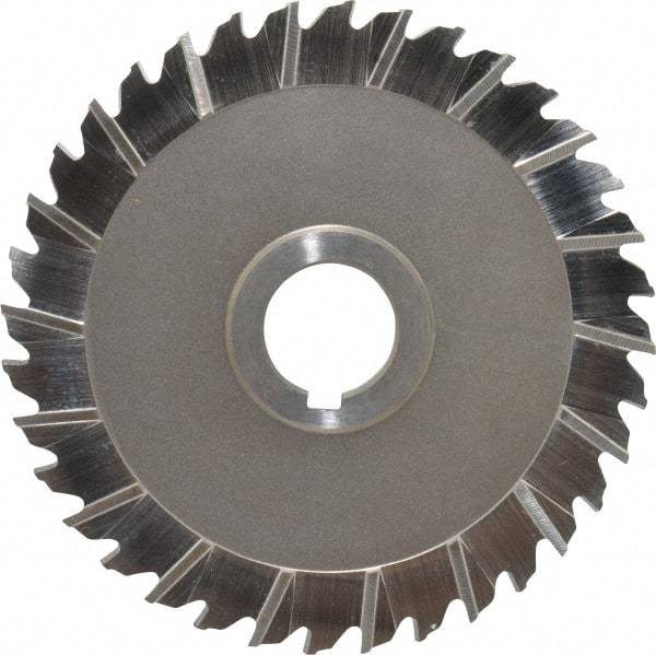 Keo - 5" Blade Diam x 3/16" Blade Thickness, 1" Hole, 36 Teeth, High Speed Steel Side Chip Saw - Staggered Tooth, Arbor Connection, Right Hand Cut, Uncoated - USA Tool & Supply