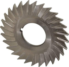 Keo - 2-1/2" Blade Diam x 3/32" Blade Thickness, 7/8" Hole, 28 Teeth, High Speed Steel Side Chip Saw - Straight Tooth, Arbor Connection, Right Hand Cut, Uncoated, with Keyway - USA Tool & Supply