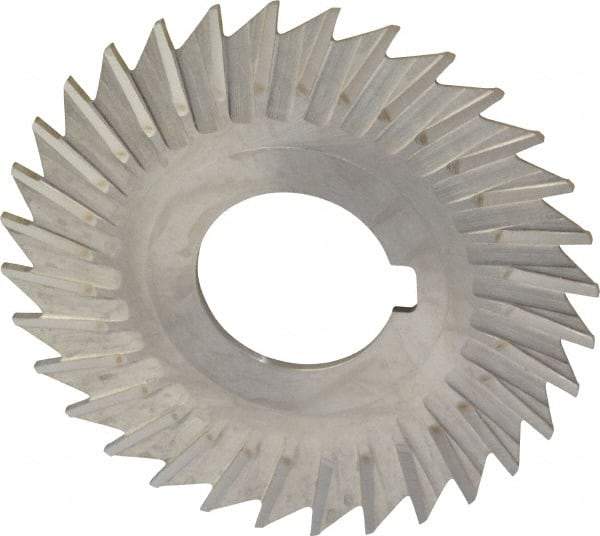 Keo - 3" Blade Diam x 1/16" Blade Thickness, 1" Hole, 32 Teeth, High Speed Steel Side Chip Saw - Straight Tooth, Arbor Connection, Right Hand Cut, Uncoated, with Keyway - USA Tool & Supply