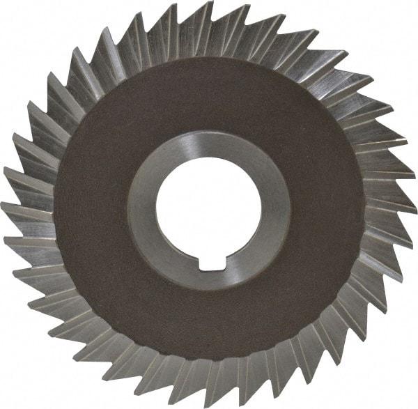 Keo - 4" Blade Diam x 3/32" Blade Thickness, 1" Hole, 36 Teeth, High Speed Steel Side Chip Saw - Straight Tooth, Arbor Connection, Right Hand Cut, Uncoated, with Keyway - USA Tool & Supply