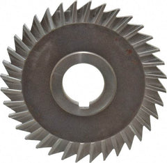 Keo - 4" Blade Diam x 3/16" Blade Thickness, 1" Hole, 36 Teeth, High Speed Steel Side Chip Saw - Straight Tooth, Arbor Connection, Right Hand Cut, Uncoated, with Keyway - USA Tool & Supply