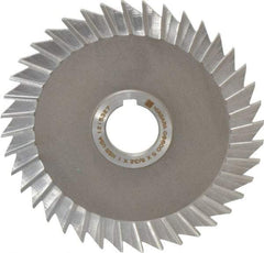 Keo - 5" Blade Diam x 5/32" Blade Thickness, 1" Hole, 40 Teeth, High Speed Steel Side Chip Saw - Straight Tooth, Arbor Connection, Right Hand Cut, Uncoated, with Keyway - USA Tool & Supply