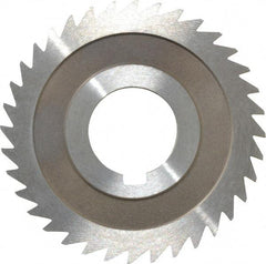 Keo - 3" Diam x 3/32" Blade Thickness x 1" Arbor Hole Diam, 36 Tooth Slitting and Slotting Saw - Arbor Connection, Right Hand, Uncoated, High Speed Steel, 10° Rake, Concave Ground - USA Tool & Supply