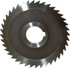 Keo - 4" Diam x 3/32" Blade Thickness x 1" Arbor Hole Diam, 40 Tooth Slitting and Slotting Saw - Arbor Connection, Right Hand, Uncoated, High Speed Steel, Concave Ground, Contains Keyway - USA Tool & Supply