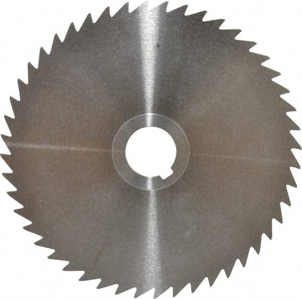 Keo - 6" Diam x 1/16" Blade Thickness x 1" Arbor Hole Diam, 48 Tooth Slitting and Slotting Saw - Arbor Connection, Right Hand, Uncoated, High Speed Steel, Concave Ground, Contains Keyway - USA Tool & Supply