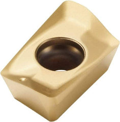 Seco - XOEX120420 E06 Grade F40M Carbide Milling Insert - TiAlN/TiN Finish, 0.199" Thick, 0.079" Corner Radius - USA Tool & Supply