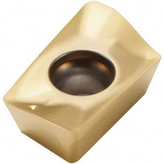 Seco - XOEX120402 MO7 Grade F40M Carbide Milling Insert - TiAlN/TiN Finish, 0.199" Thick, 0.008" Corner Radius - USA Tool & Supply