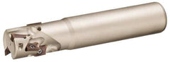 Sumitomo - 32mm Cut Diam, 32mm Shank Diam, 130mm OAL, Indexable Square Shoulder End Mill - WRX 2000 Inserts, Cylindrical Shank, 90° Lead Angle, Series WaveMill - USA Tool & Supply