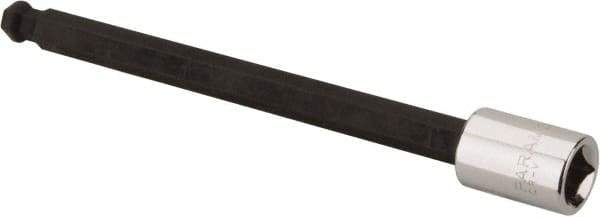 Paramount - 3/8" Drive, 9mm Hex Bit Socket - 6" OAL, 5" Bit Length, Ball End - USA Tool & Supply
