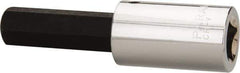 Paramount - 1/2" Drive, 9/16" Hex Bit Socket - 3-5/8" OAL, 1-7/8" Bit Length - USA Tool & Supply