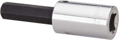 Paramount - 1/2" Drive, 1/2" Hex Bit Socket - 3-5/8" OAL, 1-7/8" Bit Length - USA Tool & Supply