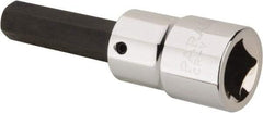 Paramount - 1/2" Drive, 7/16" Hex Bit Socket - 3-1/4" OAL, 1-3/4" Bit Length - USA Tool & Supply