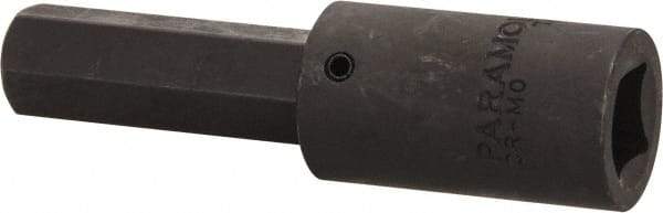 Paramount - 1/2" Drive, 15mm Impact Hex Bit Socket - 3-5/8" OAL - USA Tool & Supply