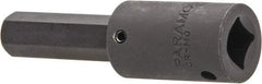 Paramount - 1/2" Drive, 14mm Impact Hex Bit Socket - 3-5/8" OAL - USA Tool & Supply