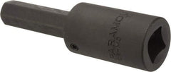 Paramount - 1/2" Drive, 1/2" Impact Hex Bit Socket - 1-7/8" Bit Length, 3-5/8" OAL - USA Tool & Supply