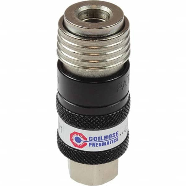 Coilhose Pneumatics - Pneumatic Hose Fittings & Couplings Type: Safety Coupler Thread Size: 0.25 - USA Tool & Supply