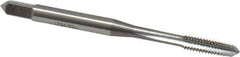 OSG - M4x0.70 Metric Coarse 6H 4 Flute Bright Finish High Speed Steel Straight Flute Standard Hand Tap - Taper, Right Hand Thread, 2-1/8" OAL, 3/4" Thread Length, D4 Limit, Oversize - Exact Industrial Supply