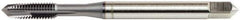 OSG - M4x0.70 Metric Coarse, 3 Flute, Nitride Finish, Vanadium High Speed Steel Spiral Point Tap - Plug Chamfer, Right Hand Thread, 2-31/64" OAL, 3/4" Thread Length, 0.168" Shank Diam, 6H Class of Fit, Series 11116 - Exact Industrial Supply