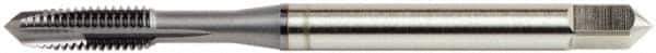 OSG - M5x0.80 Metric Coarse 2 Flute D4 Oxide Finish High Speed Steel Spiral Point Extension Tap - Plug Chamfer, 4" OAL, 7/8" Thread Length, 6H Class of Fit, Series 11118 - USA Tool & Supply