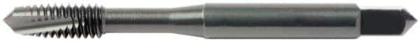OSG - 1/4-20 UNC 2 Flute H3 Oxide Finish High Speed Steel Spiral Point Extension Tap - Plug Chamfer, 6" OAL, 1" Thread Length, 3B Class of Fit, Series 917 - Exact Industrial Supply
